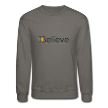 Load image into Gallery viewer, Unisex iBelieve Crewneck Sweatshirt - asphalt gray
