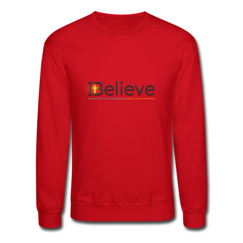Unisex iBelieve Crewneck Sweatshirt - red