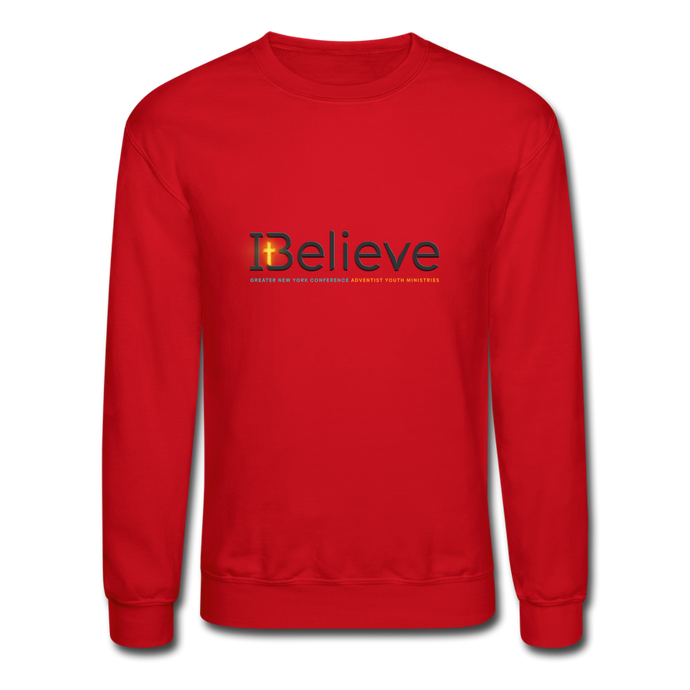 Unisex iBelieve Crewneck Sweatshirt - red