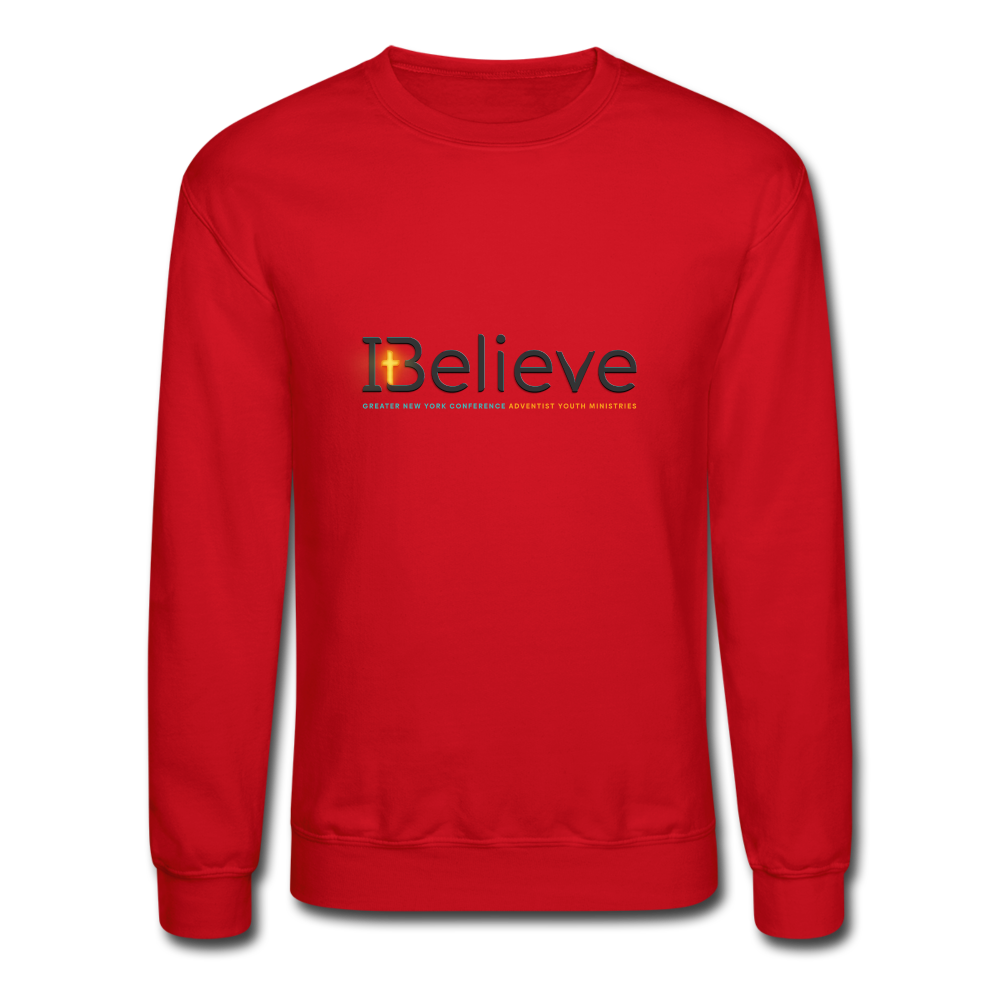 Unisex iBelieve Crewneck Sweatshirt - red