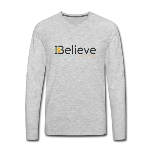 Men's iBelieve Long Sleeve T-Shirt - heather gray