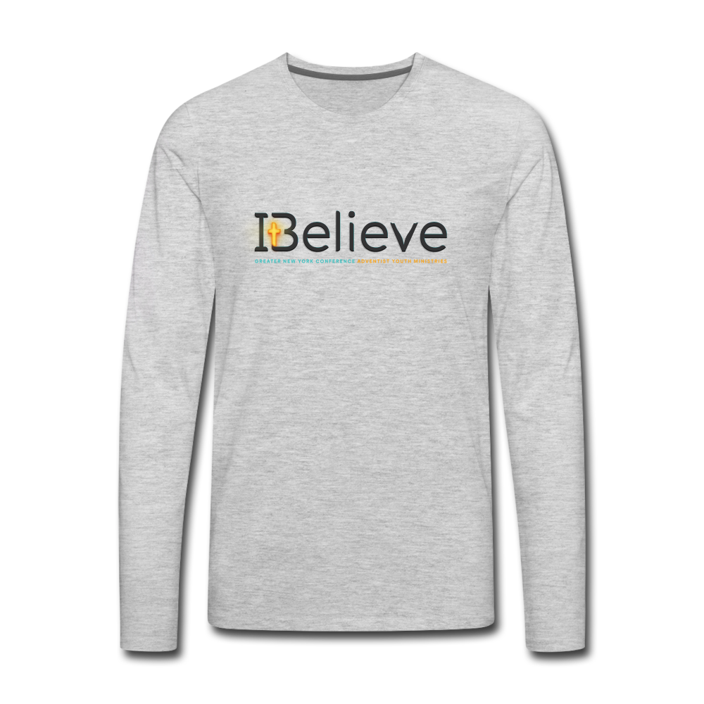 Men's iBelieve Long Sleeve T-Shirt - heather gray
