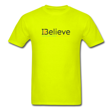 Load image into Gallery viewer, Official &quot;iBELIEVE&quot; Conference T-Shirt (Unisex) - safety green
