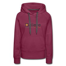 Load image into Gallery viewer, Women’s iBelieve Hoodie - burgundy
