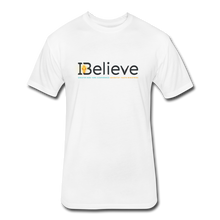 Load image into Gallery viewer, Fitted Cotton Blend iBelieve T-Shirt - white
