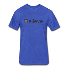 Load image into Gallery viewer, Fitted Cotton Blend iBelieve T-Shirt - heather royal
