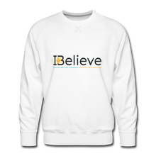 Load image into Gallery viewer, iBelieve Men’s Sweatshirt - white
