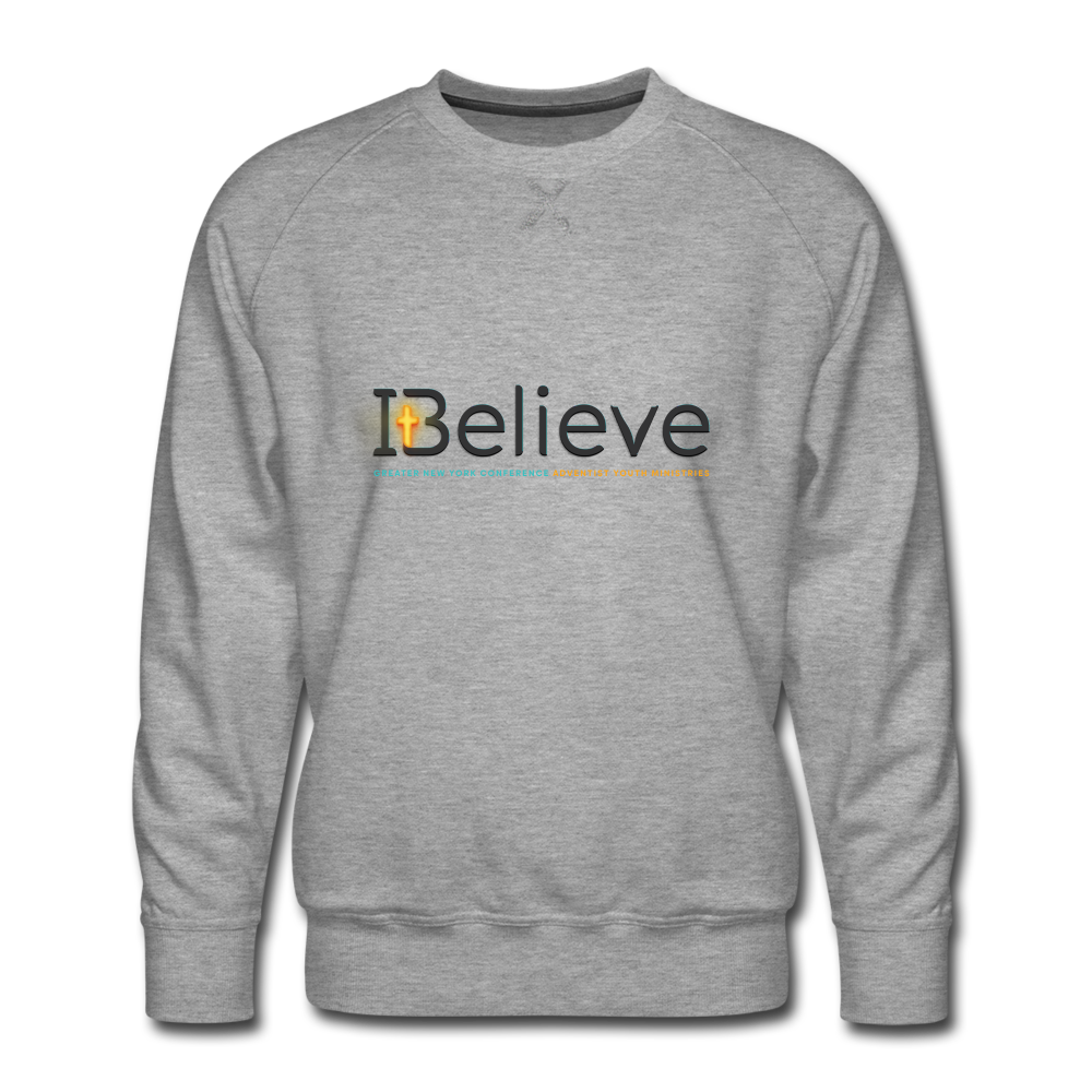 iBelieve Men’s Sweatshirt - heather grey