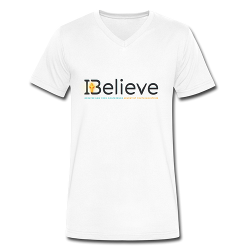 Men's iBelieve V-Neck T-Shirt - white