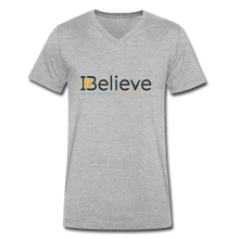 Load image into Gallery viewer, Men&#39;s iBelieve V-Neck T-Shirt - heather gray
